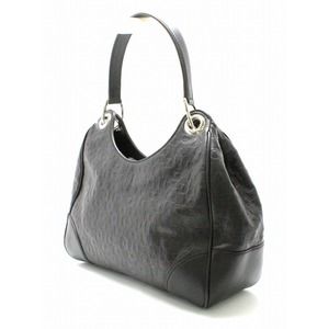 Gucci Handbag Black Leather Horsebit